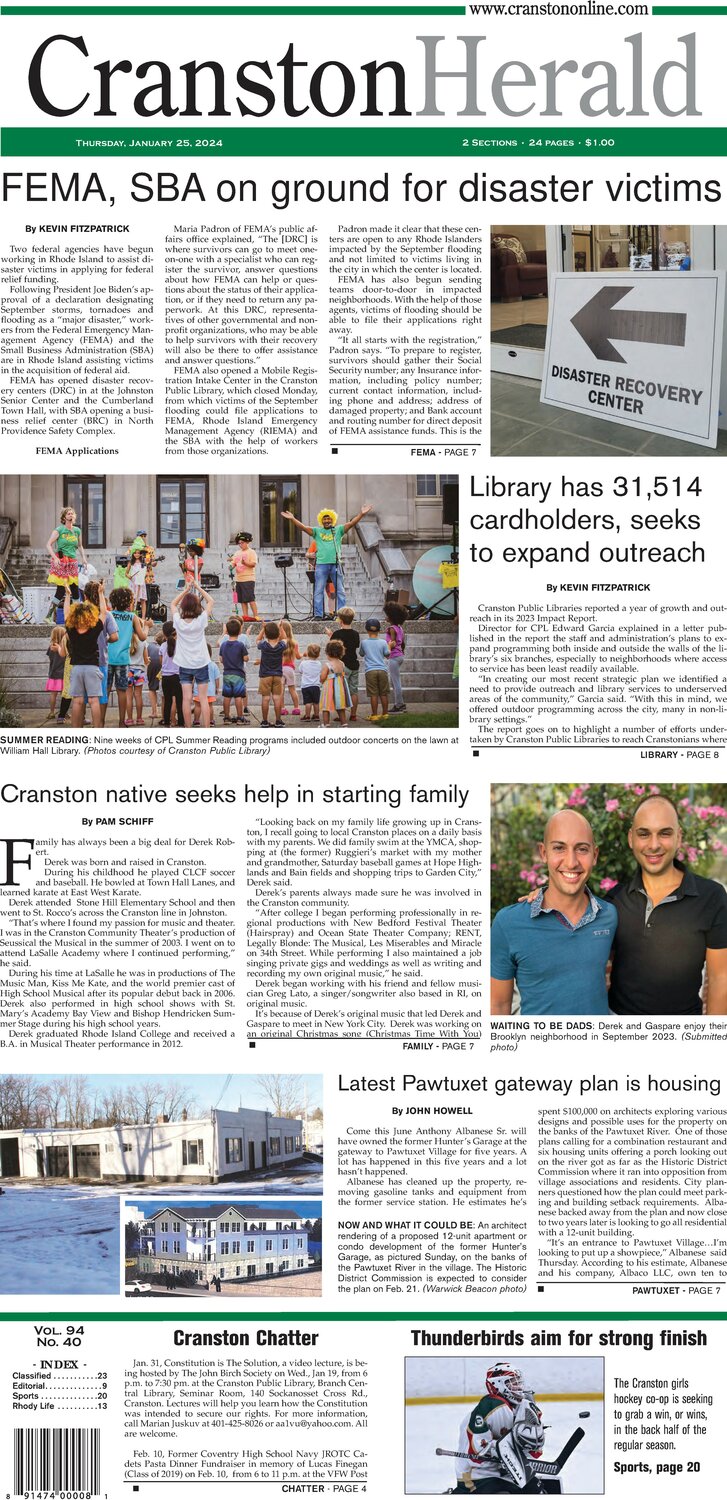 Cranston Herald January E Edition Cranston Herald